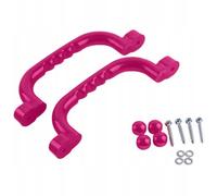 TRIBECCO Support pour aire de jeux, set de 2, 25 × 7,5 cm, résistant aux intempéries et aux chocs, kit de montage inclus Lila