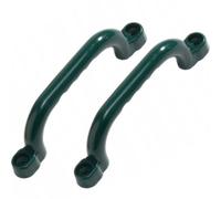 TRIBECCO Support pour aire de jeux, set de 2, 25 × 7,5 cm, résistant aux intempéries et aux chocs, kit de montage inclus Vert