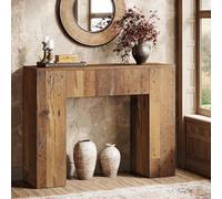 Tribesigns Console de ferme 100 cm, table d'entrée étroite avec tiroir, petite table d'entrée en bois , entrée, foyer, marron