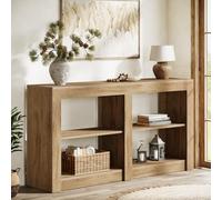 Tribesigns Console de style ferme, table de couloir pour entrée, console en bois derrière le canapé pour salon, couloir, foyer, chêne