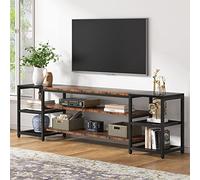 Tribesigns Meuble TV pour Télévision jusqu'à 85 Pouces, Support Télé à 3 Niveaux avec étagères de Rangement, 200 cm Meuble TV pour Salon, Chambre, Salle de Divertissement