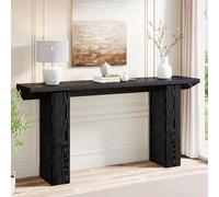 Tribesigns Table Console pour Couloir, Console Entree Longue Et Étroite De 160 Cm, Couleur Noire, Table d' entrée Fine en Bois pour Salon, Derrière Le Canapé, Couloir, Hall D'entrée, Vestibule