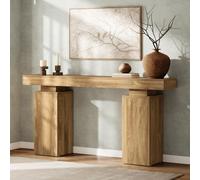 Tribesigns Table de console longue de 160 cm, table d'entrée de ferme derrière le canapé, table de foyer en bois, station d'entrée, table d'entrée moderne Meubles d'accentuation
