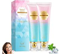 Tribright Dentifrice Blanchissant à La Niacinamide,Tribright Niacinamide Whitening Toothpaste,Dentifrice Niacinamide Pour Dents Blanches,élimine Les Taches De Café & Thé,Haleine Fraîche,100g (2PC)