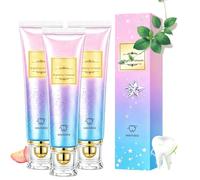 Tribright Toothpaste, Tribright Dentifrice Blanchissant à la Niacinamide - Élimination Intense des Taches, Soin Doux Naturel, Haleine Fraîche, Goût Pêche, Santé des Gencives,3PC