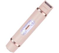 Tribs de bikini électrique 1pc pour femmes, 2 en 1 rasoir électrique, femme rasoir à double tête lavable, coupe-bikini portable rechargeable pour le corps pubien des armes de jambes.