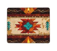 Tribu Amérindienne Navajo du Sud-Ouest Aztèque Tapis De Souris Portable Mouse Pad Résistant À Usure Tapis De Souris Gaming pour Bureau Jeu Ordinateur 25X30Cm