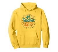 Tribu des Enseignants de 4e année : Inspirer Les éducateurs s'unissent Sweat à Capuche, Unisexe pour Adultes, Citron, XXL