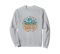 Tribu des Enseignants de 4e année : Inspirer Les éducateurs s'unissent Sweatshirt, Unisexe pour Adultes, Gris Chiné, XXL