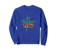 Tribu des Enseignants de 4e année : Inspirer Les éducateurs s'unissent Sweatshirt, Unisexe pour Adultes, Bleu Royal, L