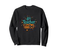 Tribu des Enseignants de 4e année : Inspirer Les éducateurs s'unissent Sweatshirt, Unisexe pour Adultes, Noir, S