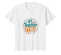 Tribu des Enseignants de 4e année : Inspirer Les éducateurs s'unissent T-Shirt, Enfant, Blanc, 2 Ans
