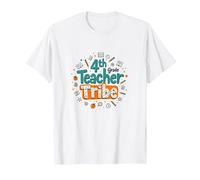 Tribu des Enseignants de 4e année : Inspirer Les éducateurs s'unissent T-Shirt, Homme, Blanc, XXL