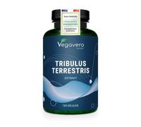 Tribulus Terrestris 10800 mg | DOSAGE ÉLEVÉ + 90% Saponines | Musculation, Énergie, Endurance | 120 Gélules | Sans Additifs et 100% NATUREL | VEGAN | Vegavero®