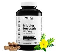 Tribulus Terrestris 2250 mg. 180 gélules vegan pour 2 mois de traitement. | Extrait naturel à 90% de saponines à haute teneur en principe actif. Fabriqué en Europe par HIVITAL