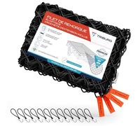 TRIBURG Filet de remorque Extensible 2x3 m à 3x4 m INCL. 12 Crochets d'extension - Filet de remorque élastique avec marquage des Coins et Corde en Caoutchouc