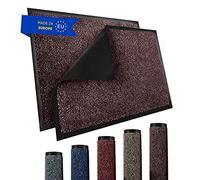 TRIBURG® Tapis de Porte 40x60 Marron Noir - Résistant Aux Intempéries, Imperméable, Lavable - Pour Extérieur/Intérieur