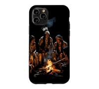 Tribus amérindiennes Feu de Camp Indien Américain Autochtone Coque pour iPhone 11 Pro