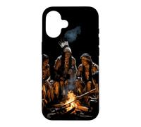 Tribus amérindiennes Feu de Camp Indien Américain Autochtone Coque pour iPhone 16