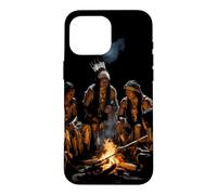 Tribus amérindiennes Feu de Camp Indien Américain Autochtone Coque pour iPhone 16 Pro Max