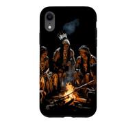 Tribus amérindiennes Feu de Camp Indien Américain Autochtone Coque pour iPhone XR