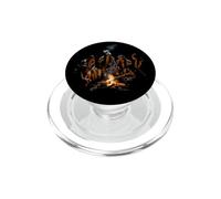 Tribus amérindiennes Feu de Camp Indien Américain Autochtone PopSockets PopGrip pour MagSafe