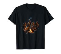 Tribus amérindiennes Feu de Camp Indien Américain Autochtone T-Shirt