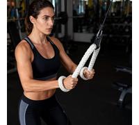 Tricep Rope - Lat Pulldown for Strength Exercise | Heavy Duty Nylon with Rubber Ends, Cable Attachment Accessory, Arm Training Tool, Compact Gym Equipment, Home Workout Gear for Fitness Enthusiasts