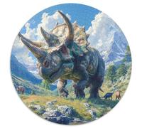 Tricératopes Puzzle 1000 Pièces Educa Jouet en Bois Cadeau Unique DécoRation Intérieure Jeu Éduchatif Challenge Toy Adultes Et Enfants À Partir De 14 Ans 1000pcs (67.5x67.5cm)