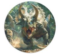 Tricératopes Puzzle 1000 Pièces Educa Jouet en Bois Jeu D'Intelligence DécoRation Intérieure Jeu Éduchatif Challenge Toy Adultes Et Enfants À Partir De 14 Ans 1000pcs (67.5x67.5cm)