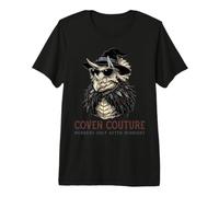 Triceratops Chapeau de sorcière Dinosaure Lunettes de Soleil Châle Plumes T-Shirt Haut de Gamme