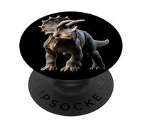 Triceratops Dinosaure J'aime Les Dinos Doux Triceratops PopSockets PopGrip Adhésif