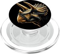 Triceratops Dinosaure J'aime Les Dinos Doux Triceratops PopSockets PopGrip pour MagSafe