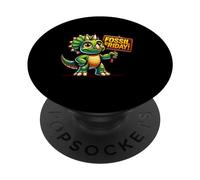 Triceratops, Fossil Friday, Amoureux des Dinosaures, Réseaux Sociaux PopSockets PopGrip Adhésif
