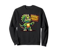 Triceratops, Fossil Friday, Amoureux des Dinosaures, Réseaux Sociaux Sweatshirt