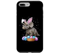 Triceratops Instrument de Dinosaure Œufs de Lapin Oreilles de Lapin Mignon Coque pour iPhone 7 Plus/8 Plus