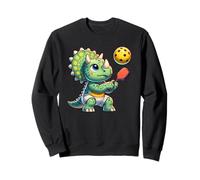 Tricératops Jouant au Pickleball, Amoureux des Dinosaures, paléontologie Sweatshirt