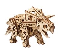 UGEARS Triceratops Dinosaure - Puzzle 3D Bois Mécanique à Construire 1:32 - Maquette Dinosaure Réaliste en Bois - Casse-Tête Créatif et Cadeau Original pour Adulte