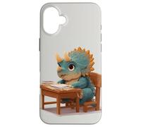 Tricératops Mignon étudiant Les Enseignants et Les élèves pour la rentrée Scolaire Coque pour iPhone 16 Plus