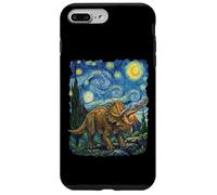 Tricératops Nuit Étoilée Paléontologie Coque pour iPhone 7 Plus/8 Plus