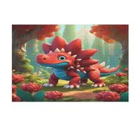 Triceratops Puzzle Adulte 1000 Pièces Artisanat Cadeau Famille Puzzles Classique 3D Puzzle Jouet en Bois Cadeau Unique Décoration Intérieure (75×50cm)