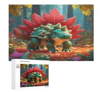 tricératops Puzzles Adulte 1000 Pieces Cadeau Famille Puzzle Classique 3D EnfantsJouet en Bois Cadeau Unique （75×50cm）