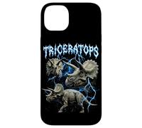 Triceratops Vintage 90s Heavy Metal Retro Lover Dinosaur Lover Coque pour iPhone 14 Plus