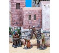 Triciclo Editores - Figurines de Crèche Artisanales | Ensemble de 4 Artisans | Sculptées par José Luis Mayo | Réalisme et Design | 11 cm, Groupe de 4 Artisans, Mediano