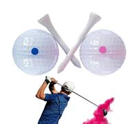Trick Balles de golf qui explosent - Ensemble de tee-shirt de 7 cm, boules de fumée révélatrices de genre, kit surprise en poudre | Cadeau de fête bleu rose pour les futurs parents, accessoire
