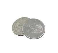 Trick Magnétique Papillon Coin - Pièce Gimmick en Métal pour Vanish, Pénétration, et Trois-Fly Illusions