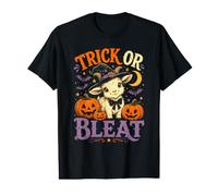 Trick Or Bleat Chapeau de sorcière Amusant Chèvre Halloween Citrouilles T-Shirt Graphique avec Valeur