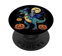 Trick-Or-Rex Halloween Dinosaure Sorcière Squelette Rider PopSockets PopGrip Adhésif