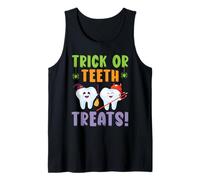 Trick Or Teeth Treats Dentisterie Dentaire Halloween Débardeur