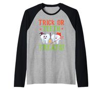 Trick Or Teeth Treats Dentisterie Dentaire Halloween Manche Raglan